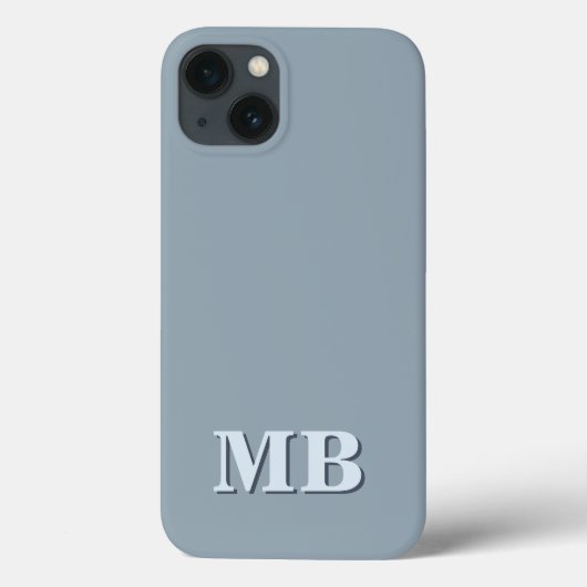 Minimalistisch modern Initiaal monogram Case-Mate iPhone Case (Achterkant)