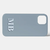 Minimalistisch modern Initiaal monogram Case-Mate iPhone Case (Achterkant (horizontaal))