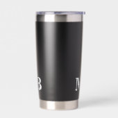 Minimalistisch modern Initiaal monogram Geïsoleerde Drinkbeker (Links)