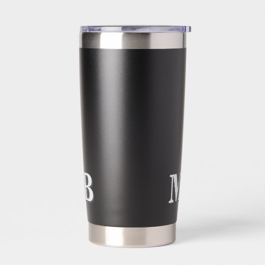 Minimalistisch modern Initiaal monogram Geïsoleerde Drinkbeker (Links)