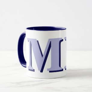 Minimalistisch modern Initiaal monogram Mok
