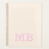 Minimalistisch modern Initiaal monogram Planner (Voorkant)