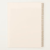 Minimalistisch modern Initiaal monogram Planner (Achterkant)