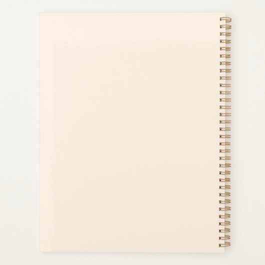 Minimalistisch modern Initiaal monogram Planner (Achterkant)