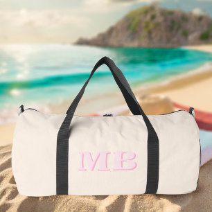 Minimalistisch modern Initiaal monogram Plunjezak