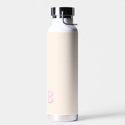 Minimalistisch modern Initiaal monogram Waterfles (Links)