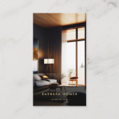 Minimalistisch modern intern design QR Visitekaartje (Voorkant)