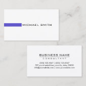 Minimalistisch Modern Iris en White Visitekaartje (Voorkant / Achterkant)