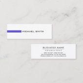 Minimalistisch modern Iris Professional Mini Visitekaartje (Voorkant / Achterkant)