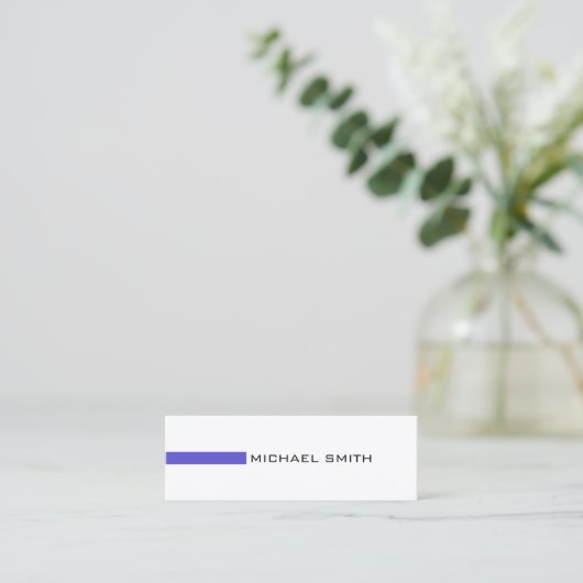 Minimalistisch modern Iris Professional Mini Visitekaartje (Staand voorkant)
