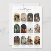 Minimalistisch modern jaar in de Review fotofamili Feestdagenkaart (Achterkant)