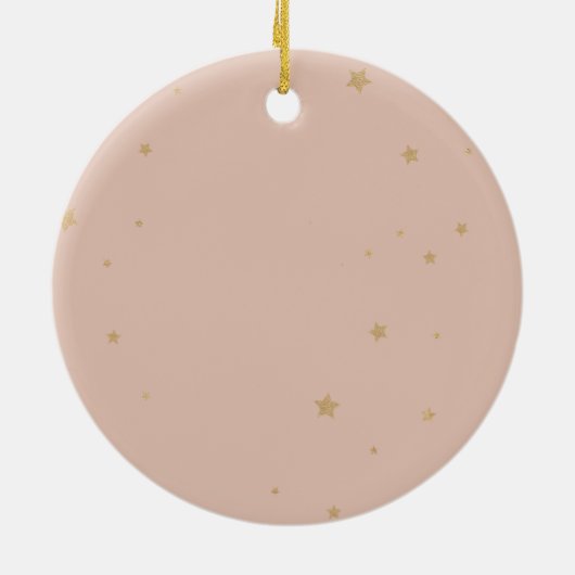 Minimalistisch Modern Joyful Script 1 foto Keramisch Ornament (Achterkant)