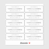 Minimalistisch Modern Kaarsenblik 3x1"Rechthoeketi Sticker (Vel)