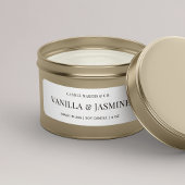 Minimalistisch Modern Kaarsenblik 3x1"Rechthoeketi Sticker