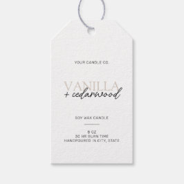 Minimalistisch modern kaartenlabel cadeaulabel