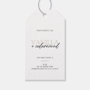 Minimalistisch modern kaartenlabel cadeaulabel