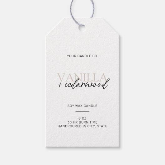 Minimalistisch modern kaartenlabel cadeaulabel (Voorkant)