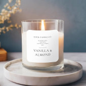 Minimalistisch modern kaartenlabel vierkante sticker