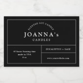 Minimalistisch modern kaartenlabel voedselcontainer etiket (Enkel label)