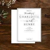 Minimalistisch modern kalligrafie script bruiloft kaart