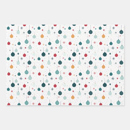 Minimalistisch Modern Kerst & Winter Inpakpapier Vel (Voorkant 2)