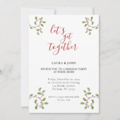 Minimalistisch modern kerstfeest aankondiging (Voorkant)