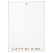 Minimalistisch Modern Klembord (Achterkant)