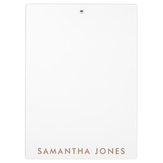 Minimalistisch Modern Klembord (Achterkant)