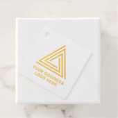 Minimalistisch Modern Kraft Business Logo Bedankjes Labels (Met doos)