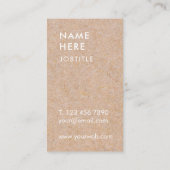 Minimalistisch modern Kraft - Verticaal Visitekaar Visitekaartje (Achterkant)