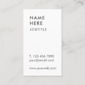 Minimalistisch modern Kraft - Verticaal Visitekaar Visitekaartje (Achterkant)