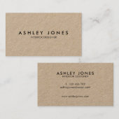 Minimalistisch modern Kraft-Visitekaartje Visitekaartje (Voorkant / Achterkant)