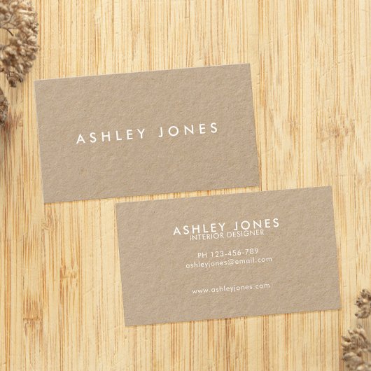 Minimalistisch modern Kraft-Visitekaartje Visitekaartje