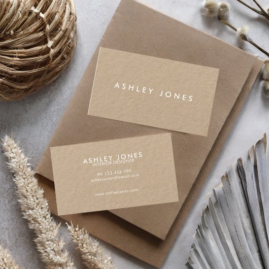 Minimalistisch modern Kraft-Visitekaartje Visitekaartje