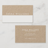 Minimalistisch modern Kraft-Visitekaartje Visitekaartje (Voorkant / Achterkant)