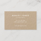 Minimalistisch modern Kraft-Visitekaartje Visitekaartje (Achterkant)