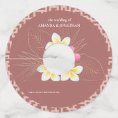 Minimalistisch modern Label met legante weddenscha (Voorkant)