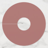 Minimalistisch modern Label met legante weddenscha (Achterkant)