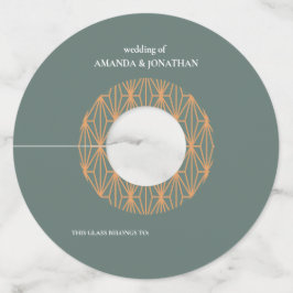 Minimalistisch modern Label met legante weddenscha