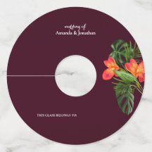 Minimalistisch modern Label met legante weddenscha