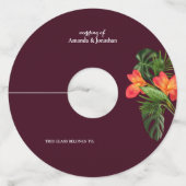 Minimalistisch modern Label met legante weddenscha (Voorkant)