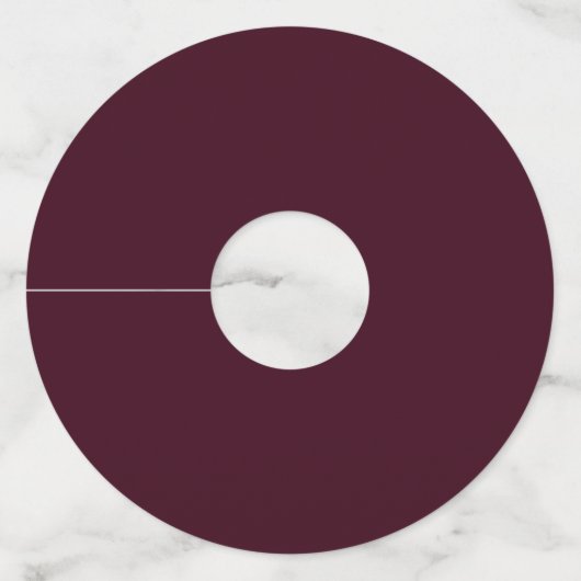 Minimalistisch modern Label met legante weddenscha (Achterkant)