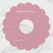 Minimalistisch modern Label met legante weddenscha (Voorkant)