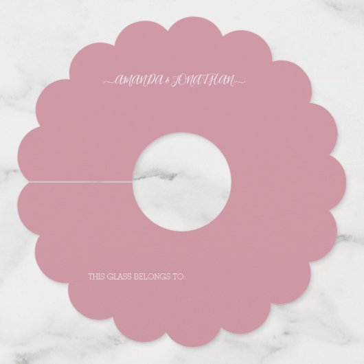 Minimalistisch modern Label met legante weddenscha (Voorkant)