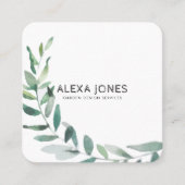 Minimalistisch modern landschapsontwerp vierkante visitekaartje (Voorkant)
