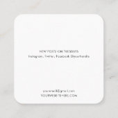 Minimalistisch modern landschapsontwerp vierkante visitekaartje (Achterkant)