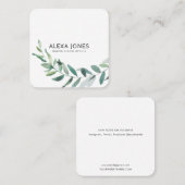 Minimalistisch modern landschapsontwerp vierkante visitekaartje (Voorkant / Achterkant)