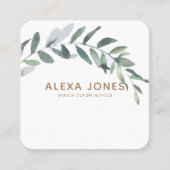 Minimalistisch modern landschapsontwerp vierkante visitekaartje (Voorkant)