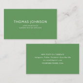 Minimalistisch modern landschapsontwerp voor de bi visitekaartje (Voorkant / Achterkant)