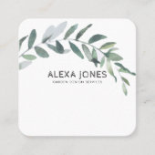 Minimalistisch modern landschapsontwerp voor tuinb vierkante visitekaartje (Voorkant)